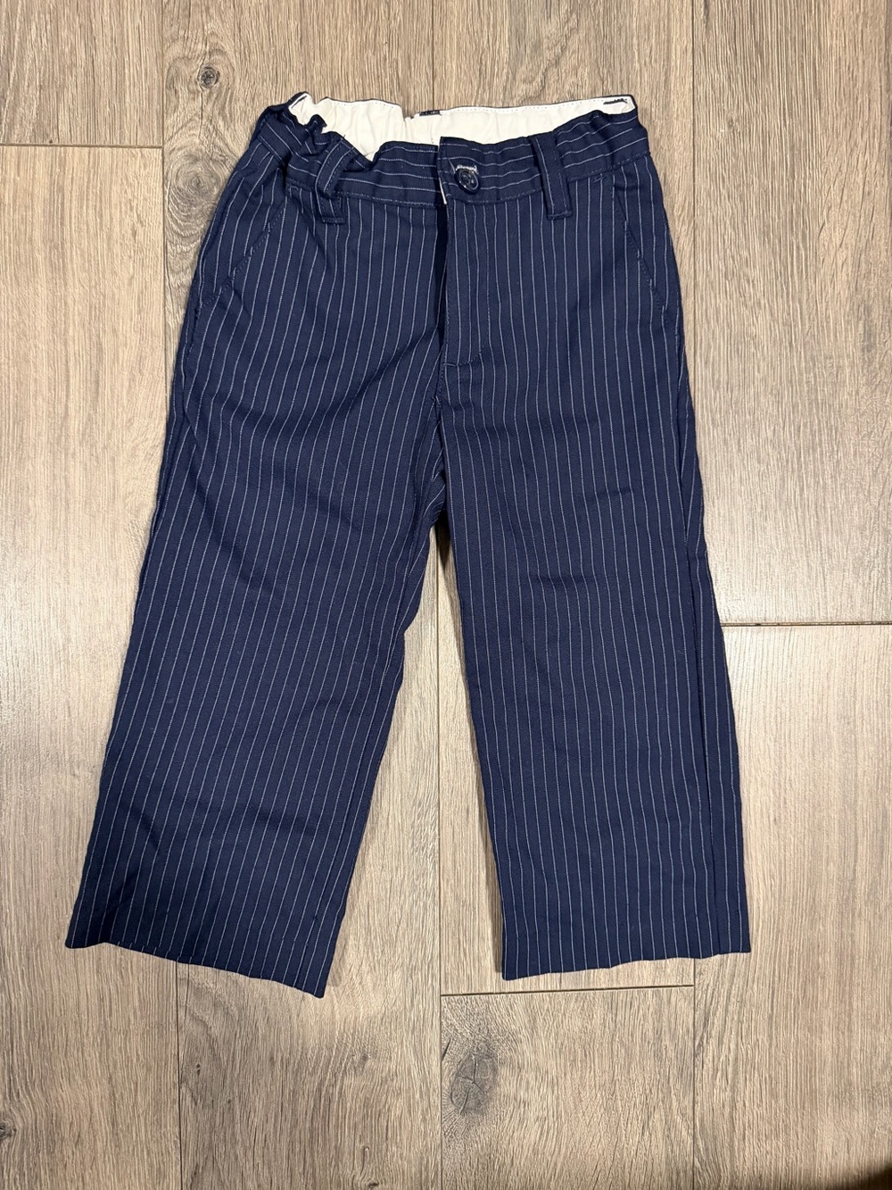 Janie and Jack Navy Pinstripe Dress Pants